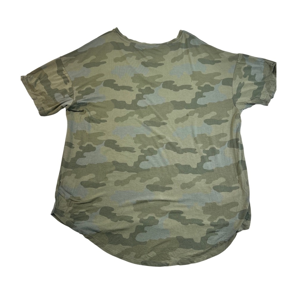 American Eagle Soft & Sexy Camo V‎ Neck T Shirt Womens Large L